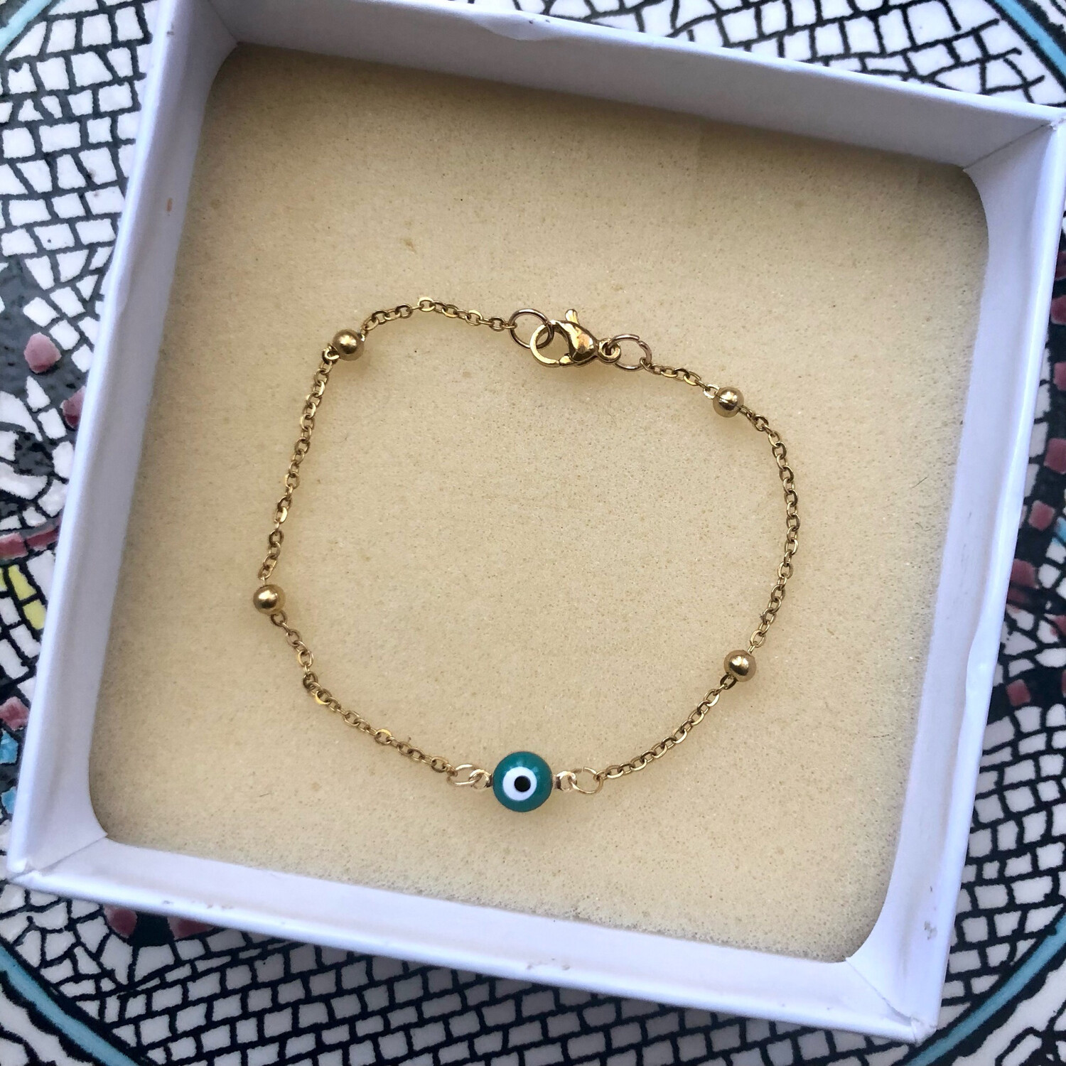 Braccialetto gold occhio Turco Tiffany 🧿