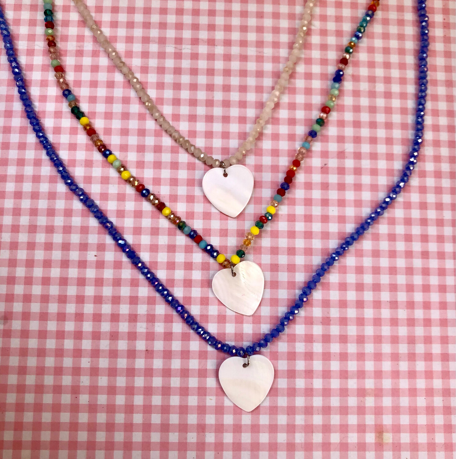 Collana cristallini e cuore