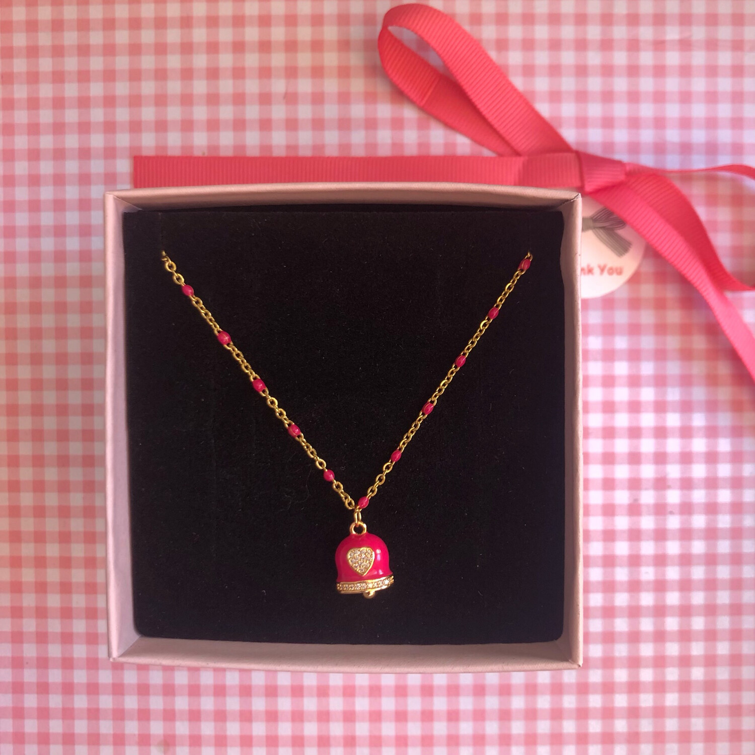 Collana Campanella fucsia