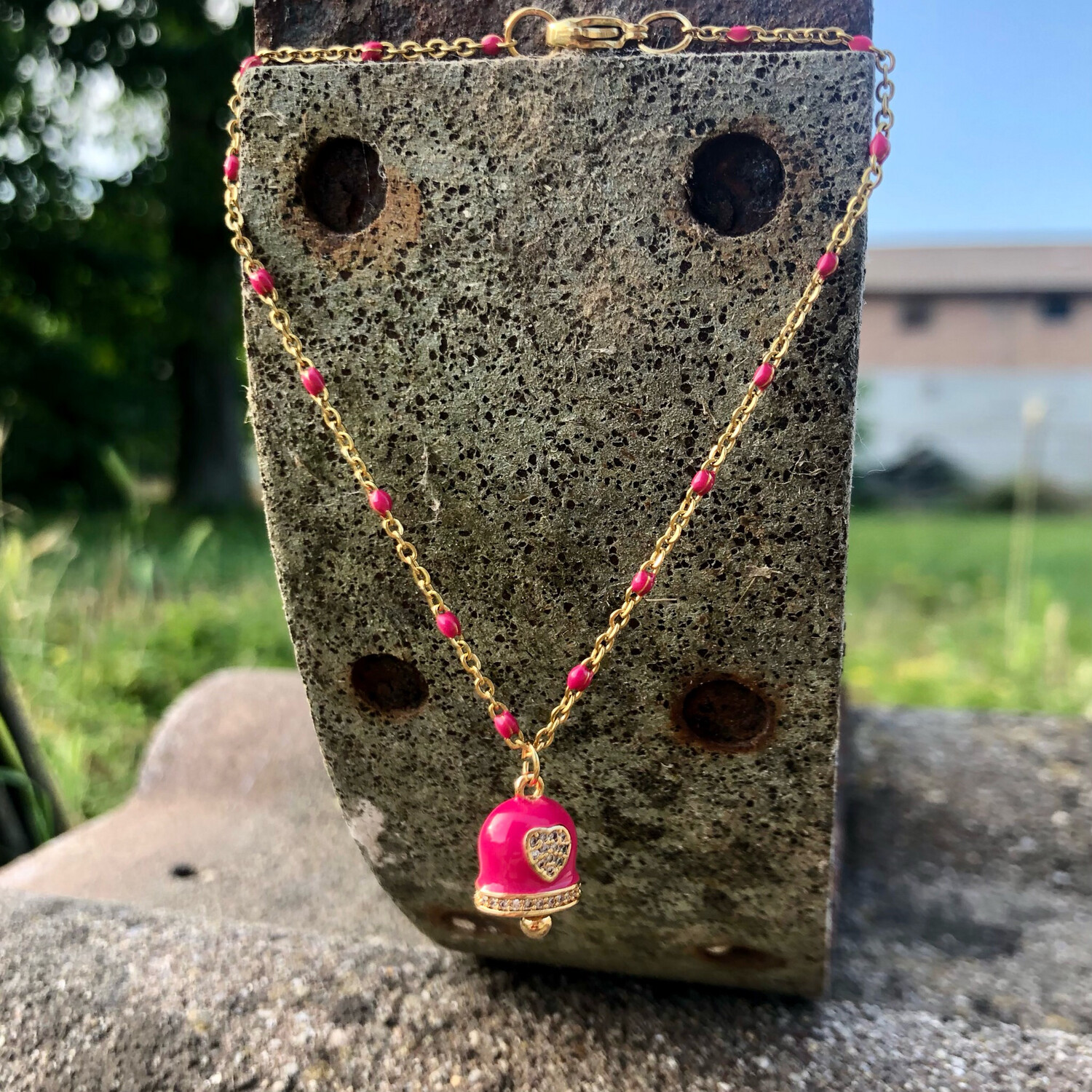 Braccialetto Campanella fucsia