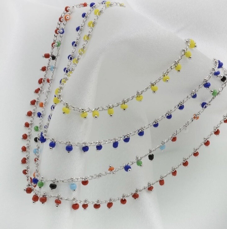 Collana Ibiza silver (+ colori)