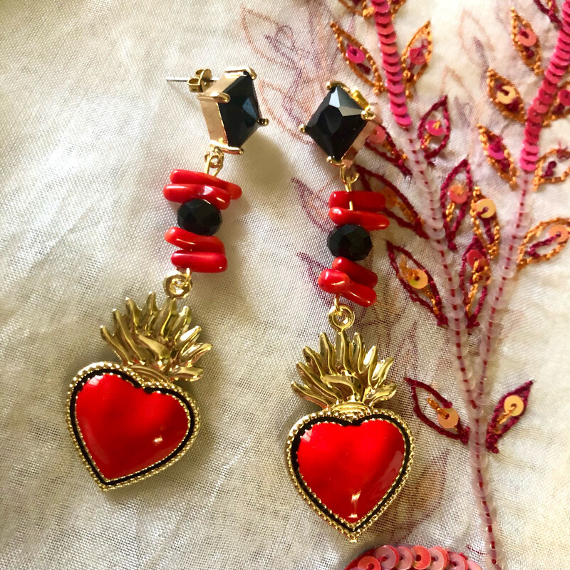 Orecchini Pendenti Sacro Coer