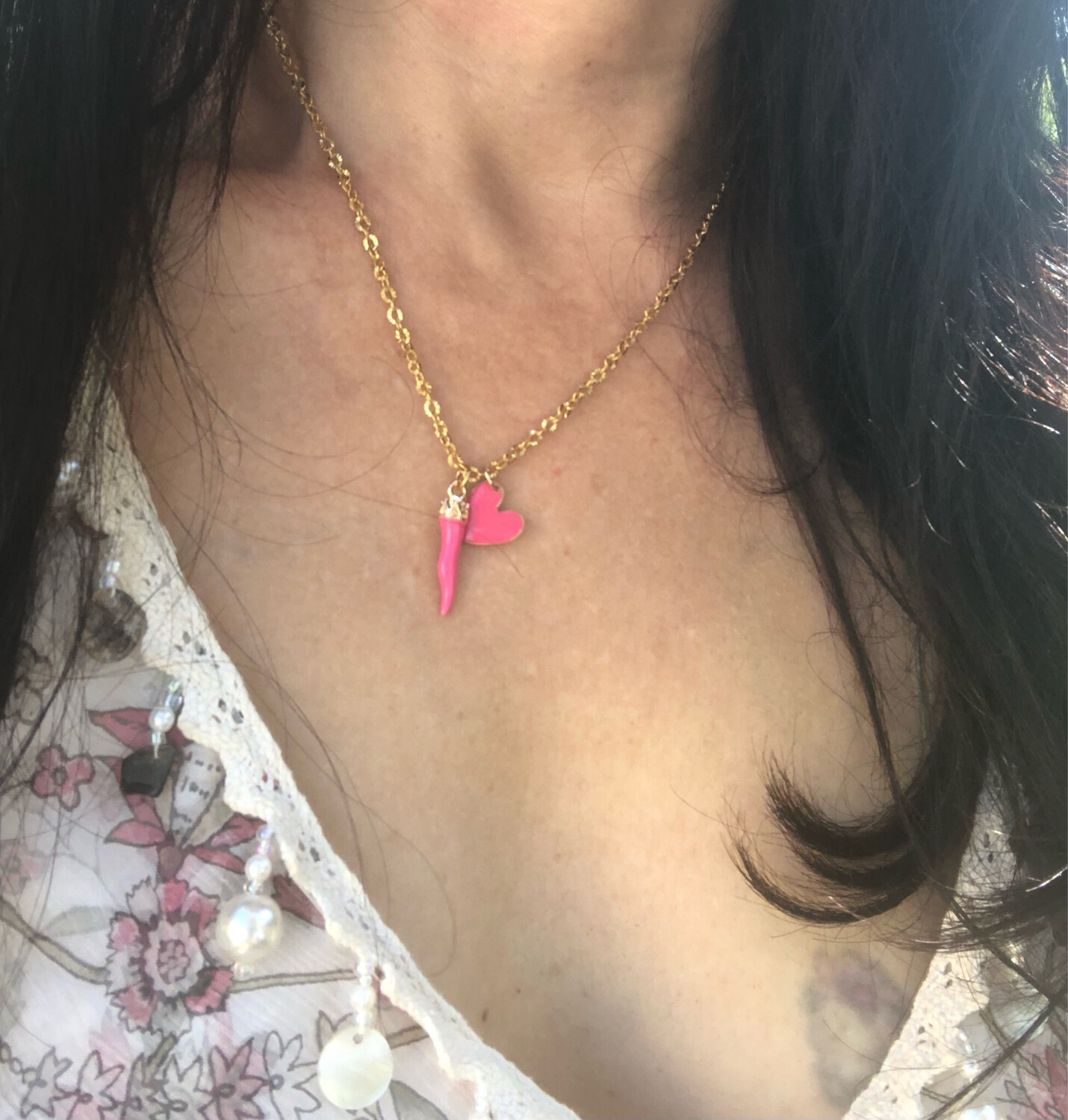 Collana Evelin Fucsia
