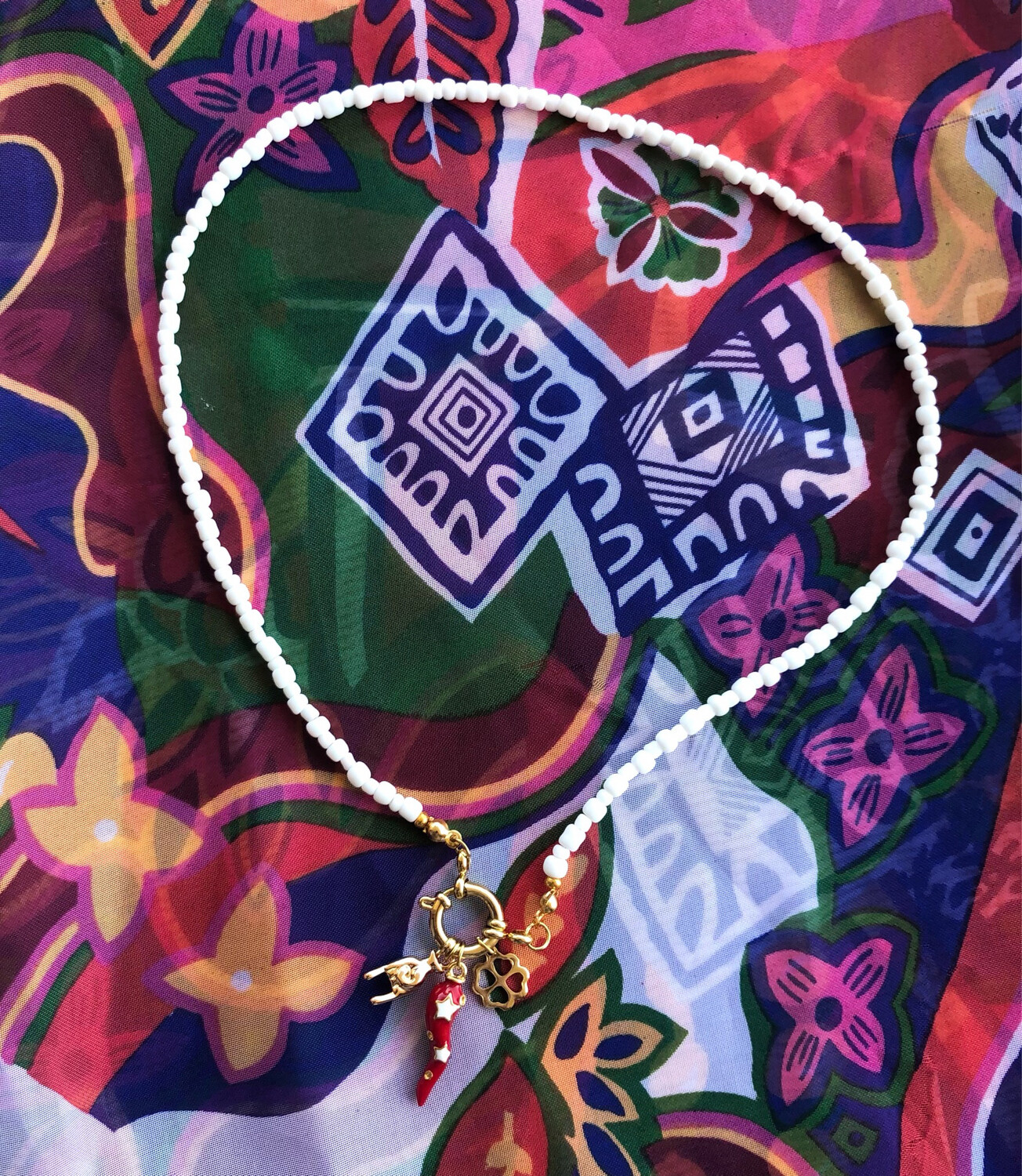 Collana White Lucky