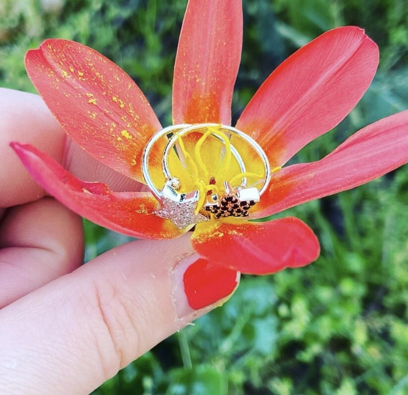Anello stella in argento 925 ( + colori)
