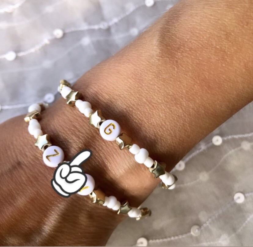Braccialetto White con iniziale