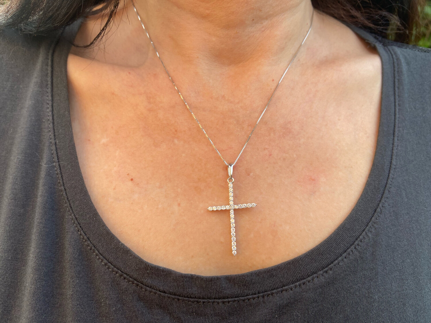 Collana cross in argento 925