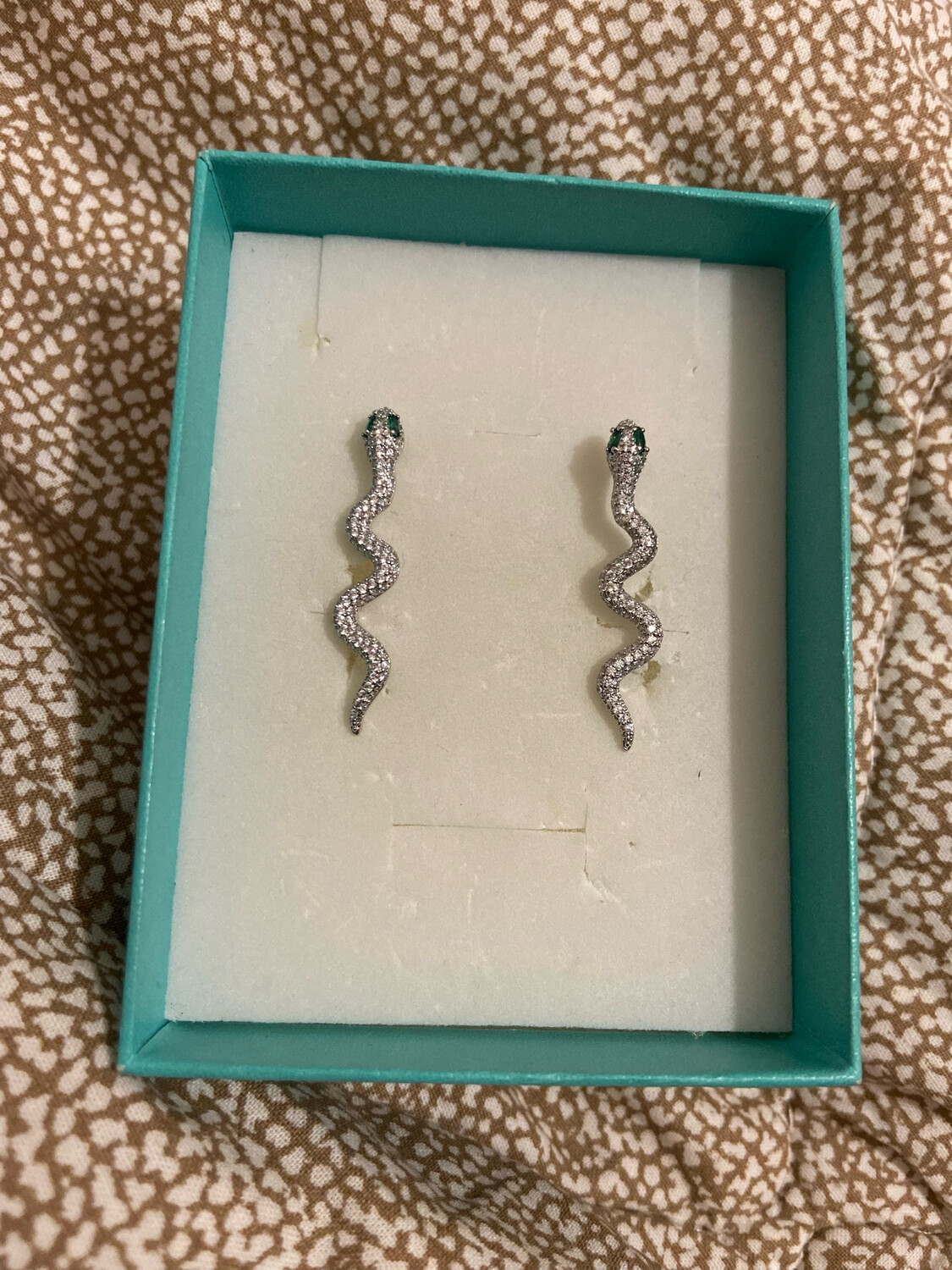Orecchini serpente pendente silver 
