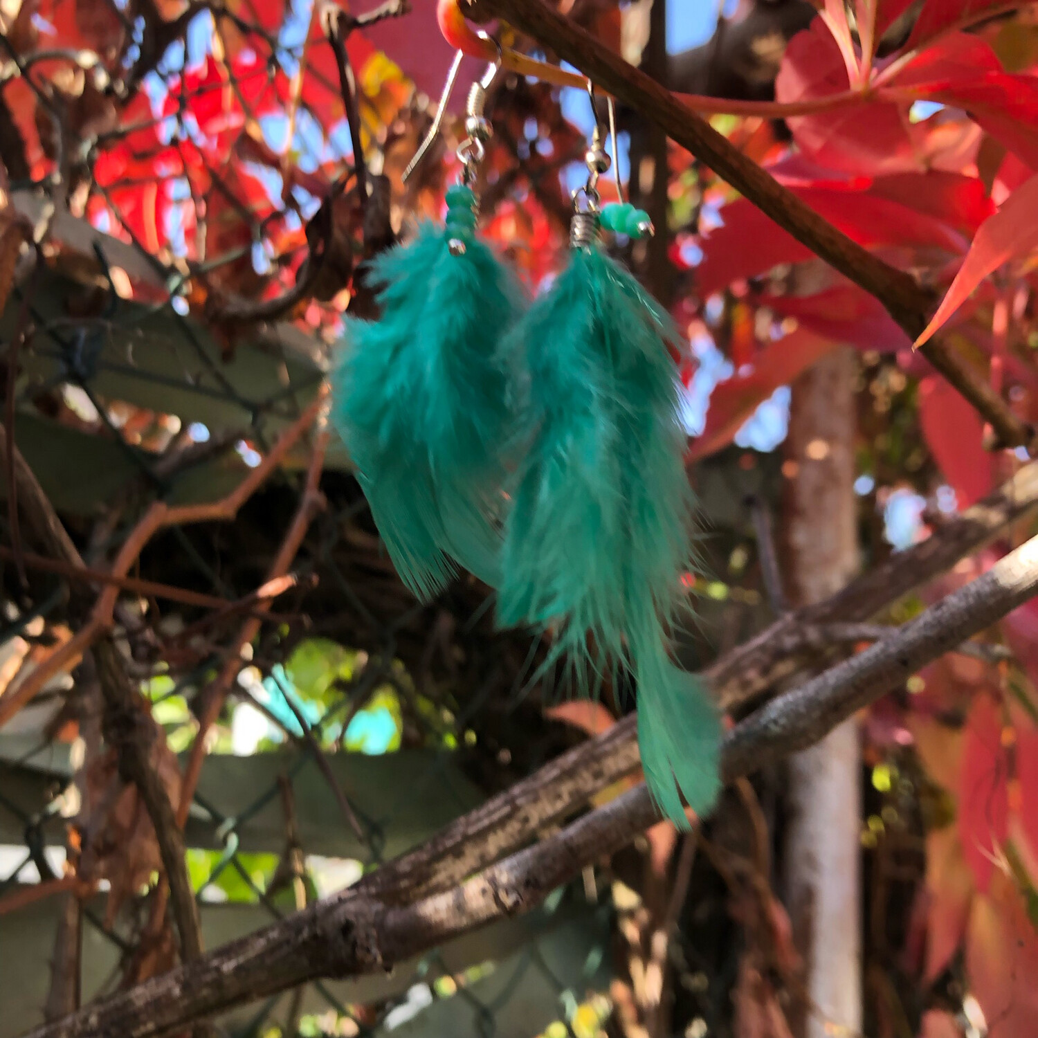 Orecchini piume tiffany