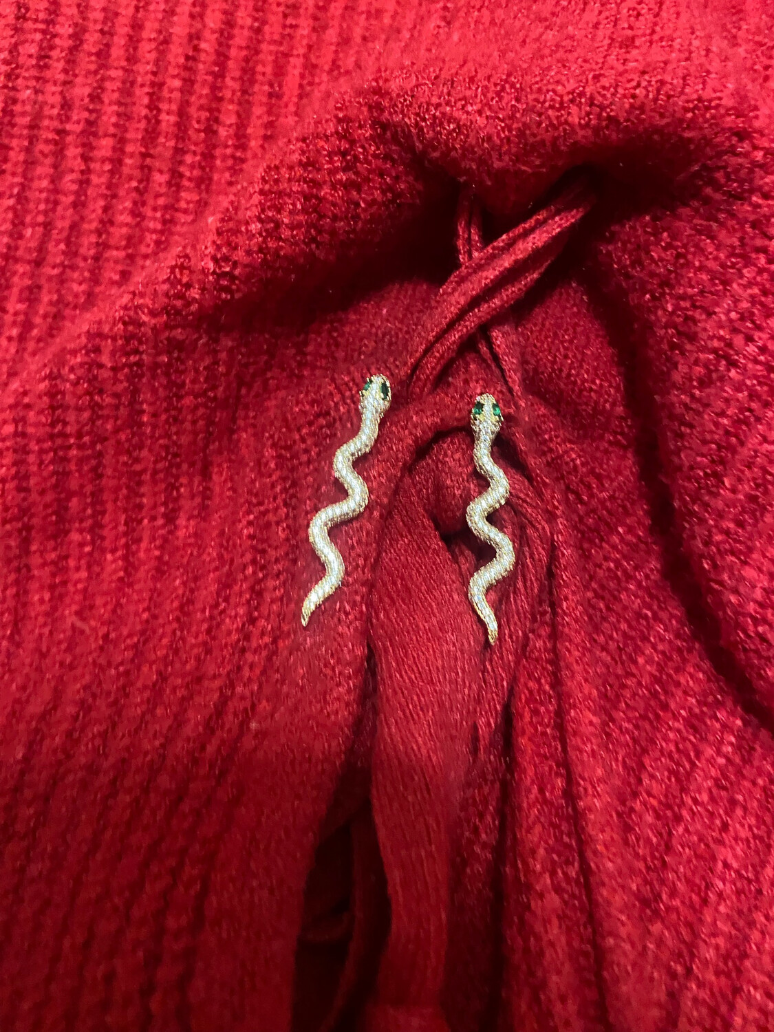 Orecchini serpenti pendenti gold