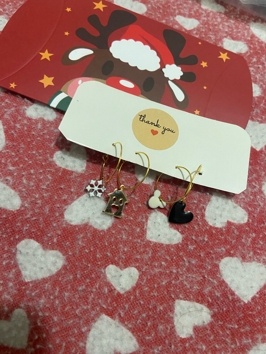 Set orecchini snow