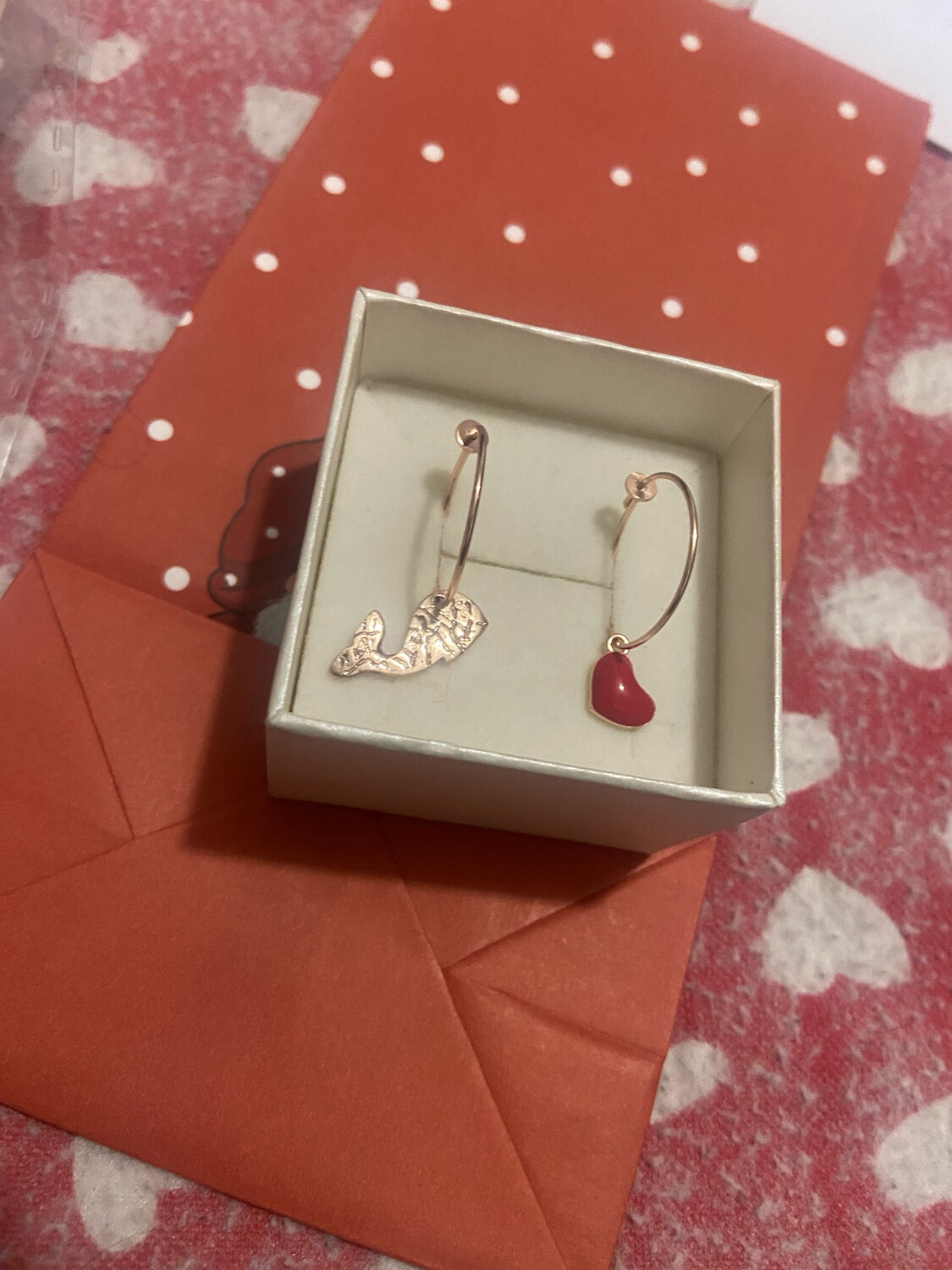 Hoops love balenottera in argento 925 rosè