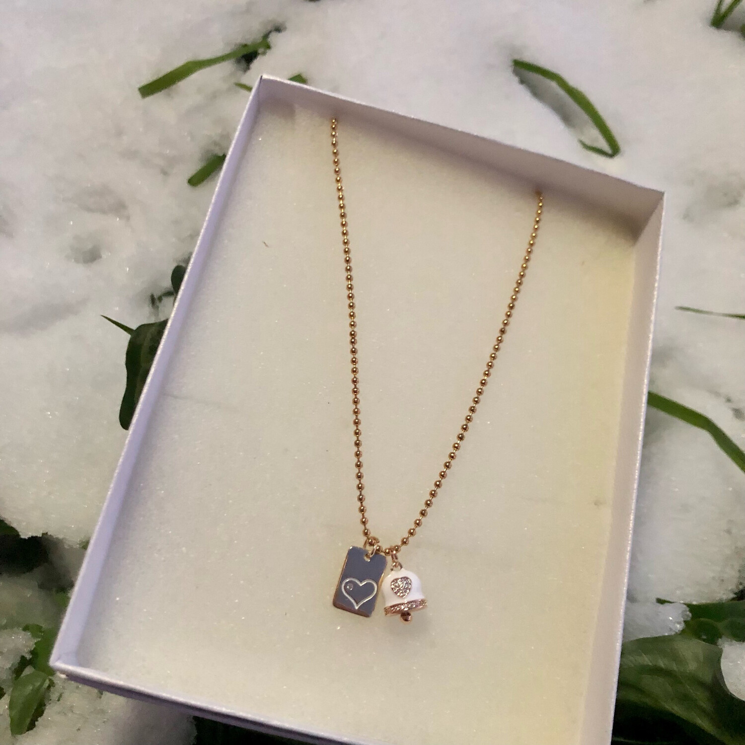 Collana Bell and heart