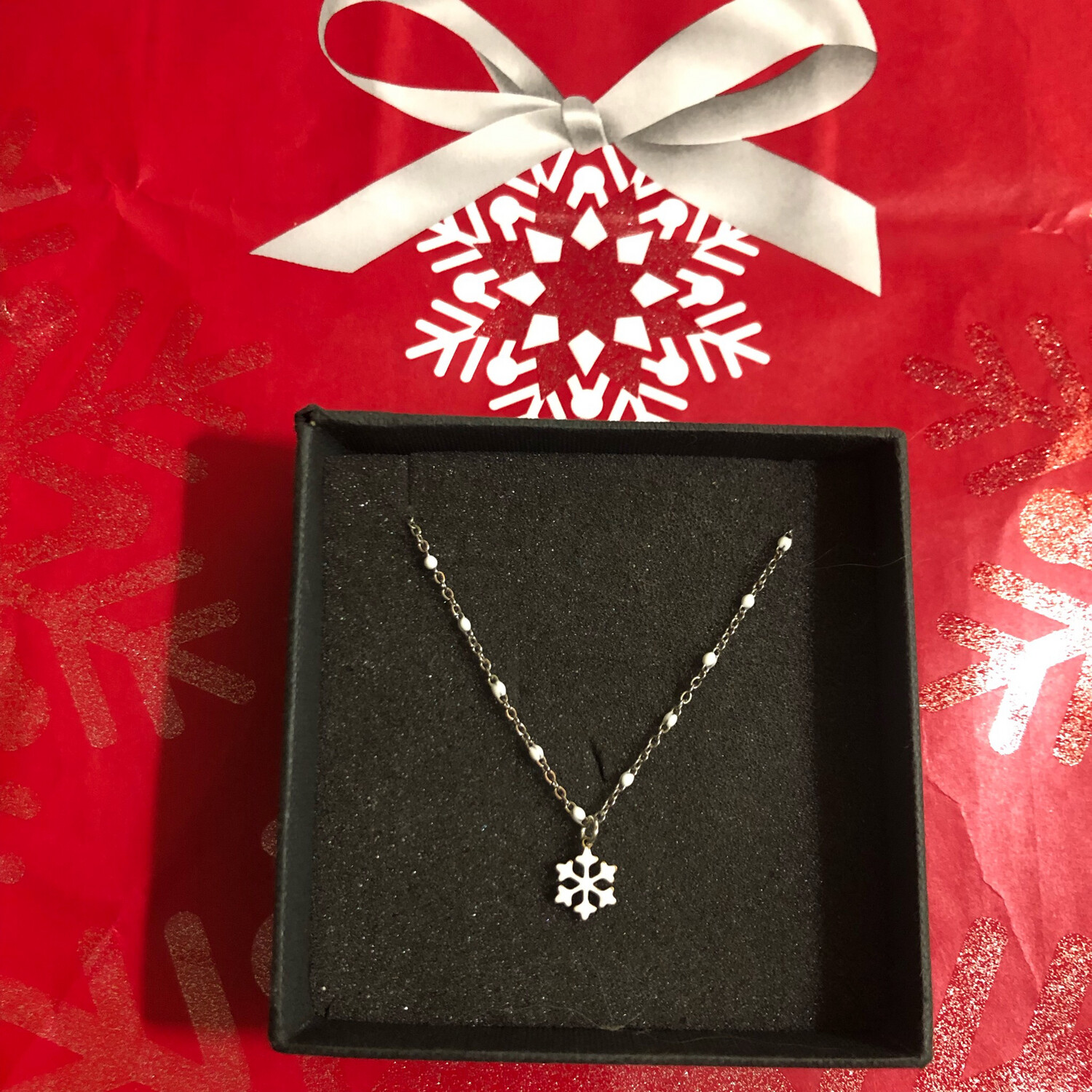 Collana Fiocco di neve bianco ❄️