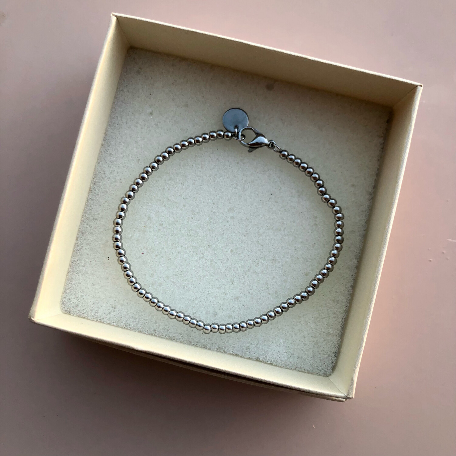 Braccialetto piccole sfere silver