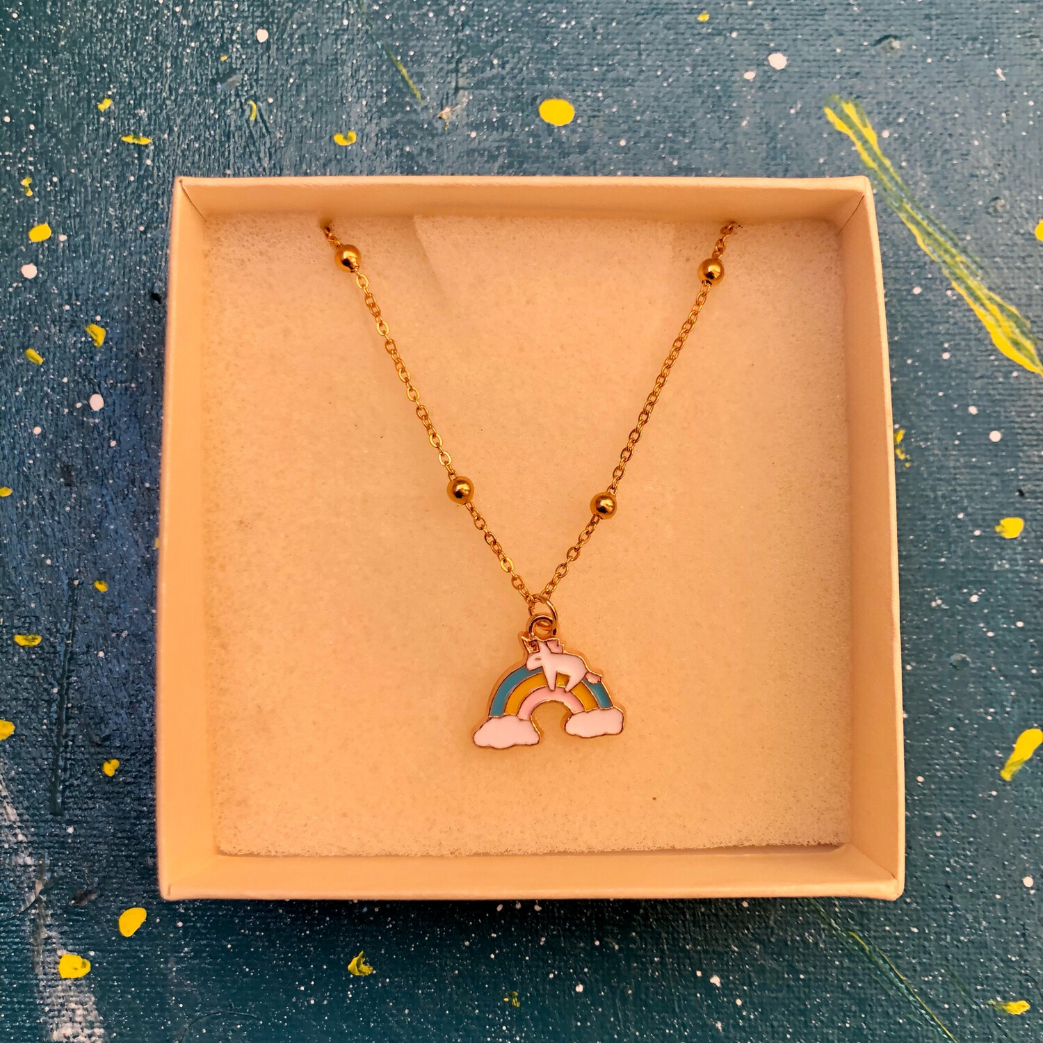 Collana arcobaleno con unicorno 🌈🦄