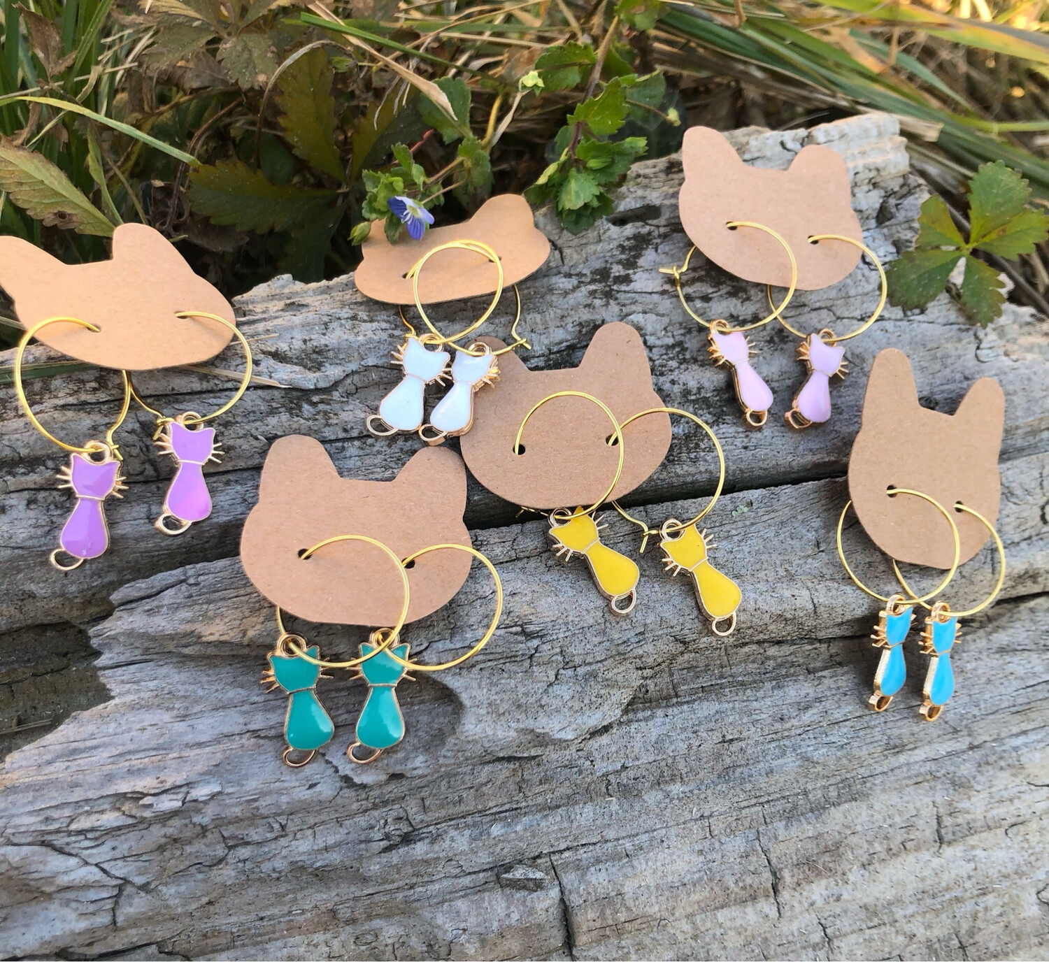 Orecchini color cats