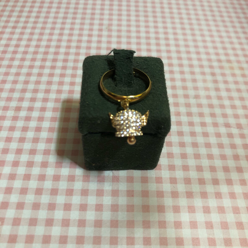Anello Campanella diavoletto oro