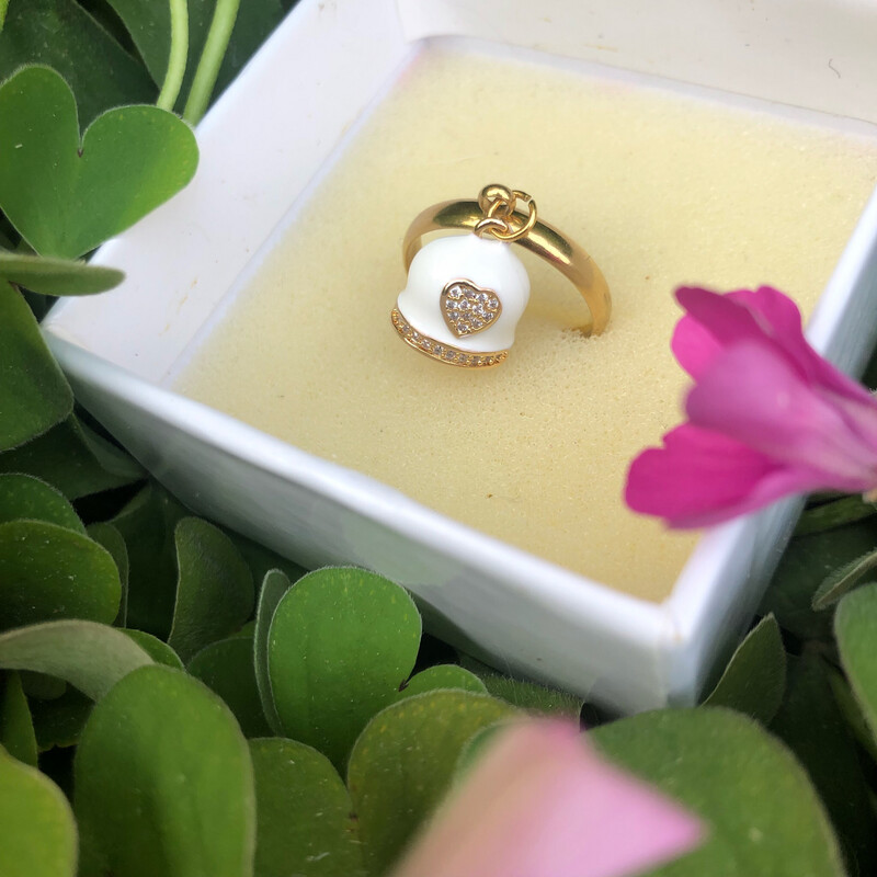 Anello campanella bianca
