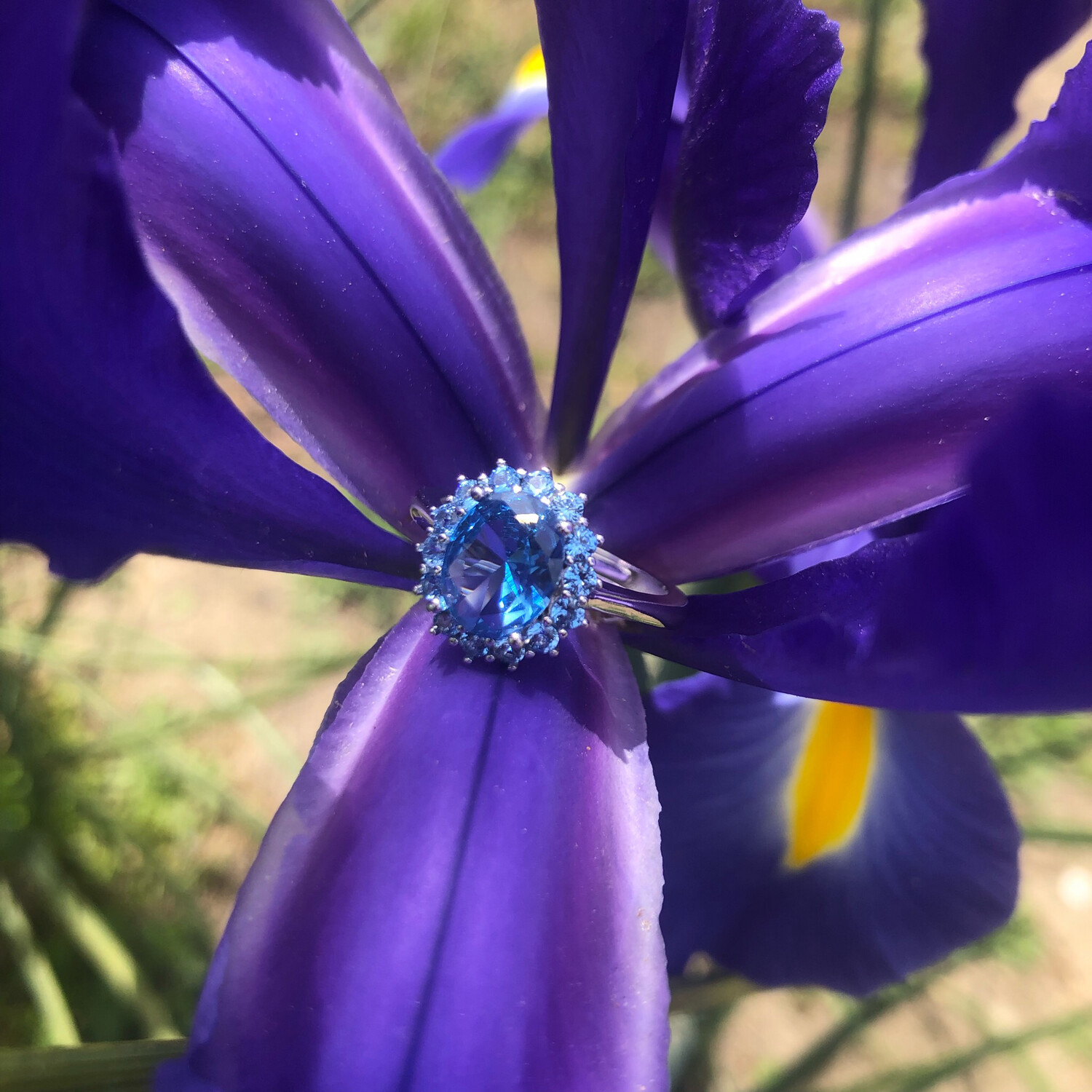 Anello Sissi Azzurro argento 925