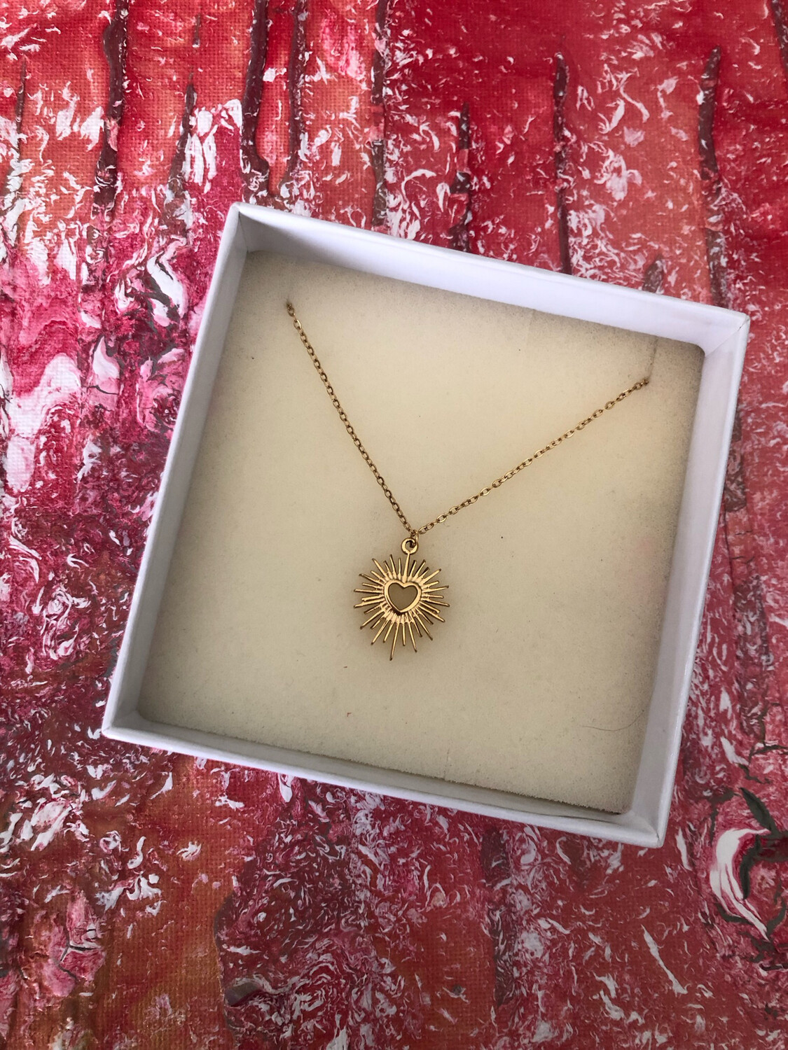 Collana ex voto cuore sacro❤️‍🔥