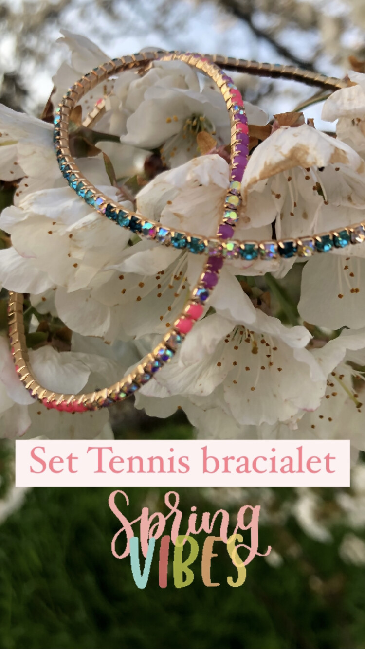 Set Tennis Bracialet Spring Vibes