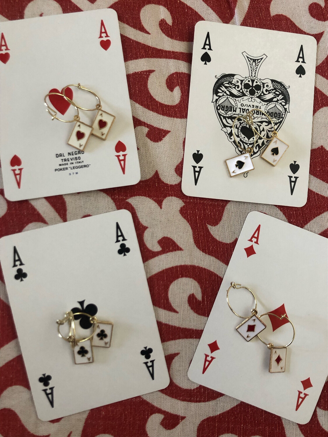 Orecchini carte❤️♠️♦️♣️