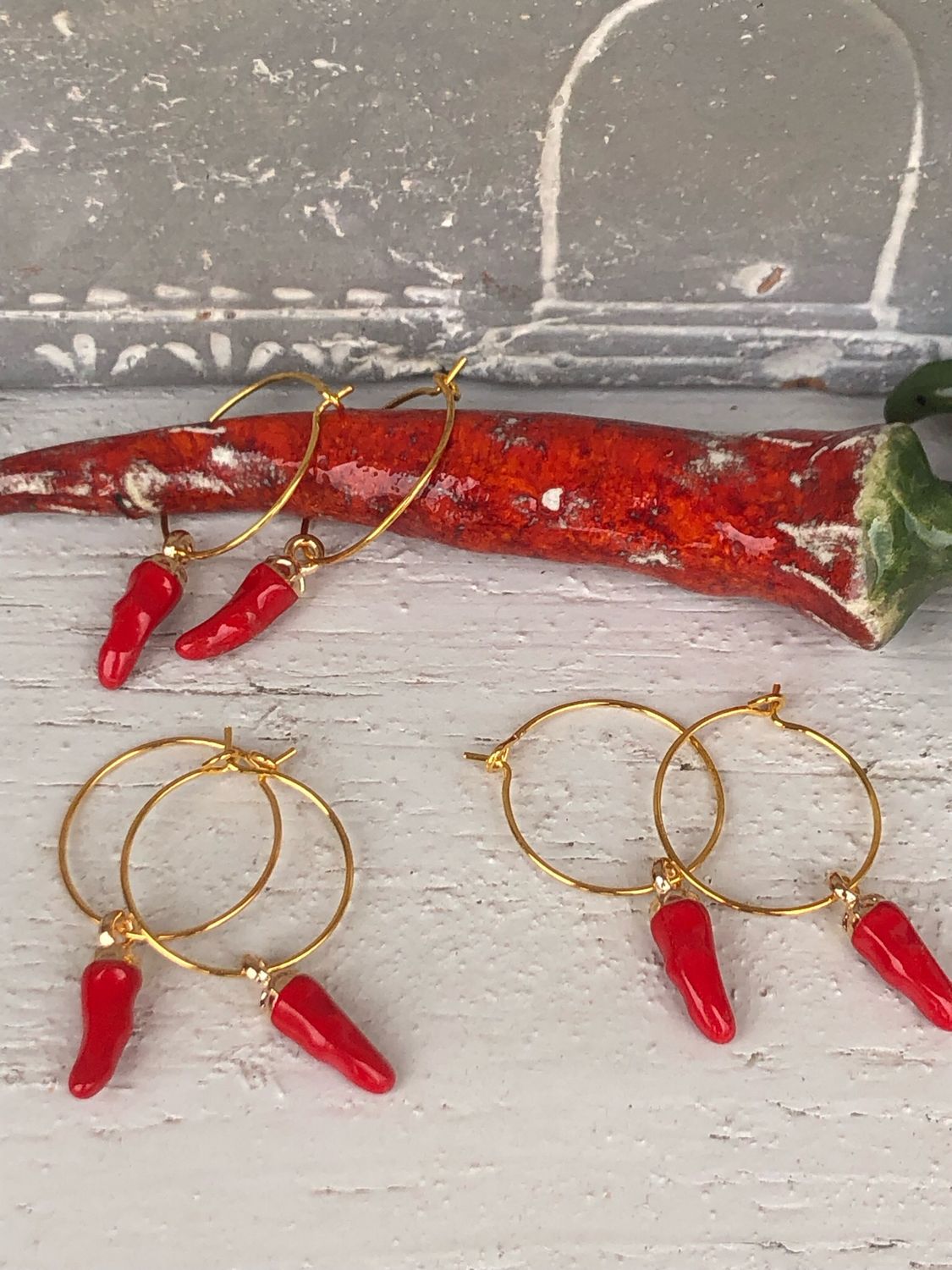 Cerchietti cornetto rosso🌶️🌶️