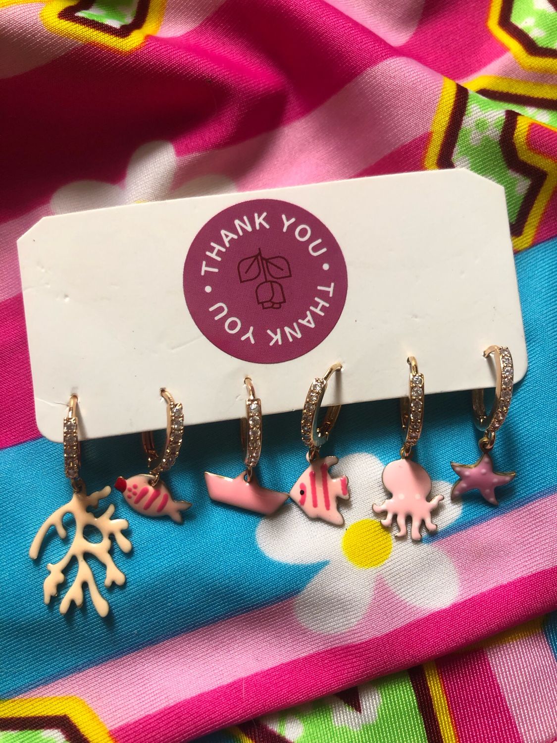 Set hoops Melville pink