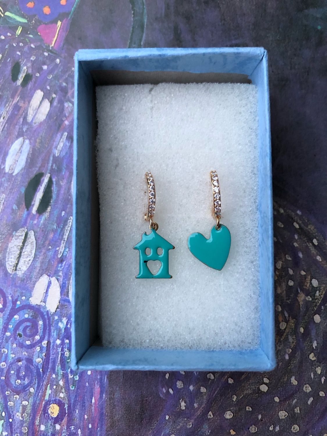 Orecchini casa e cuore  tyffany