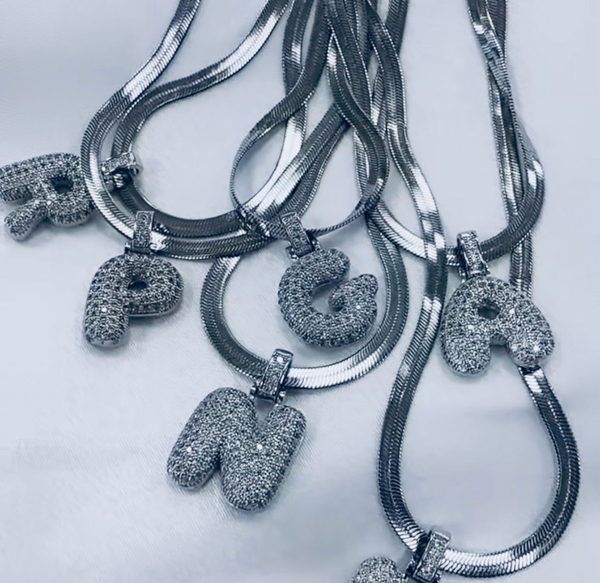 Collane snake lettera big silver