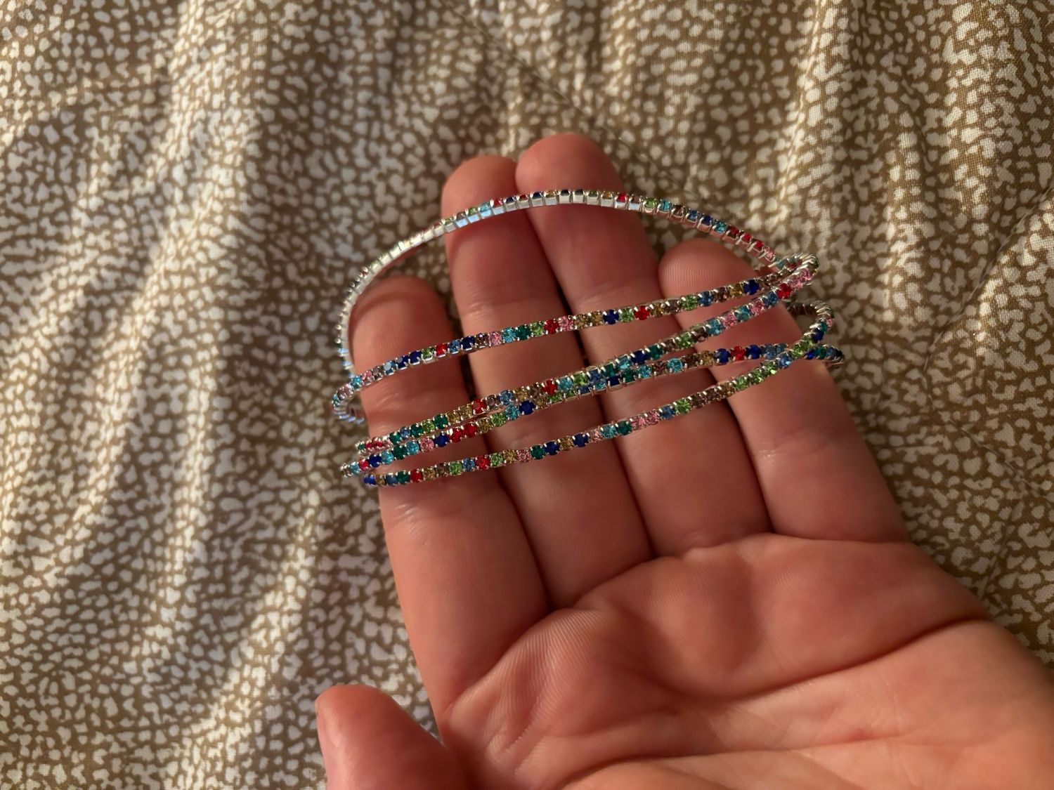 Bracciale tennis multicolor