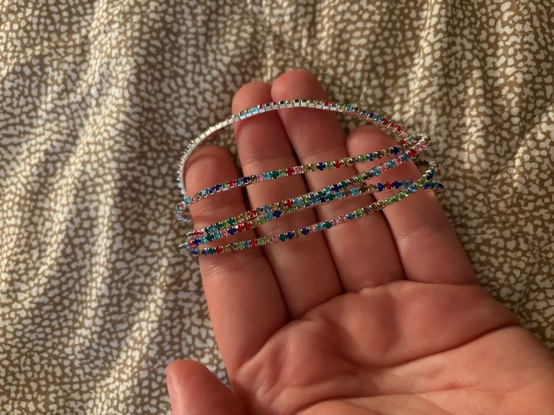 Bracciale tennis multicolor
