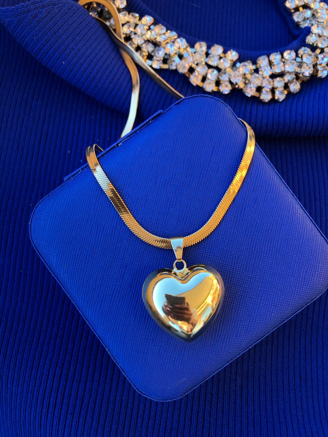 Collana Snake big Heart