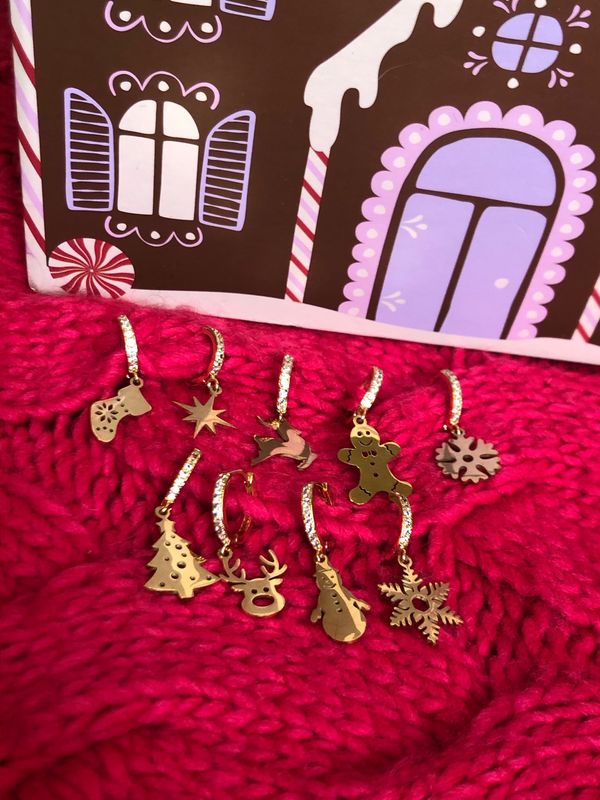 Mono Hoop Cristmas Gold