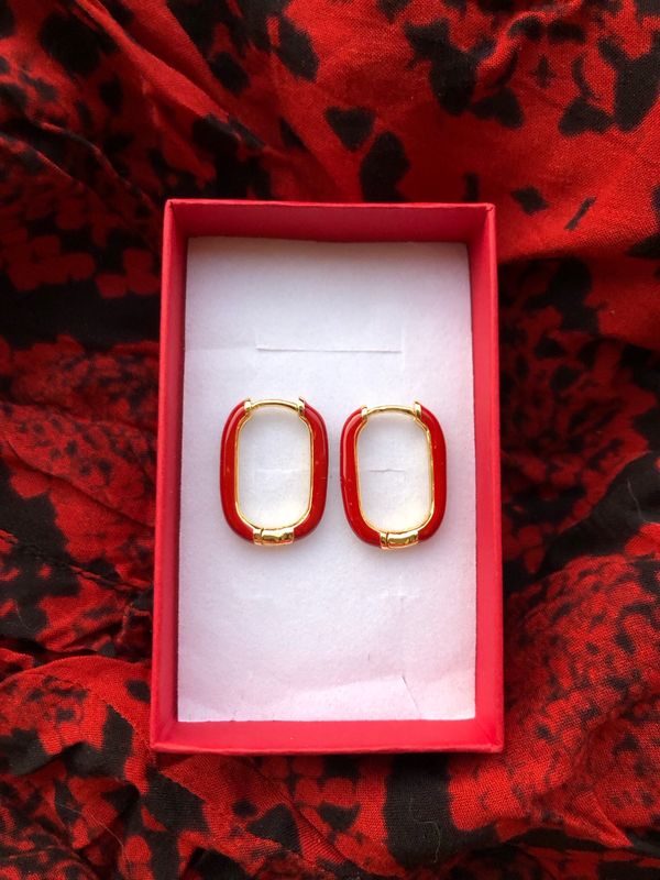 Orecchini Rossi smaltati