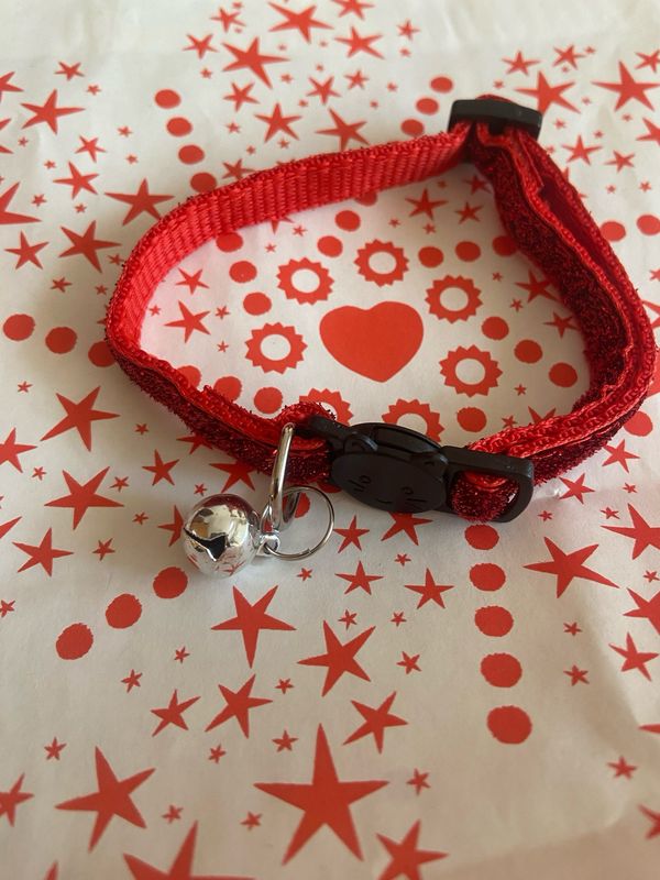 Collarino glitter rosso