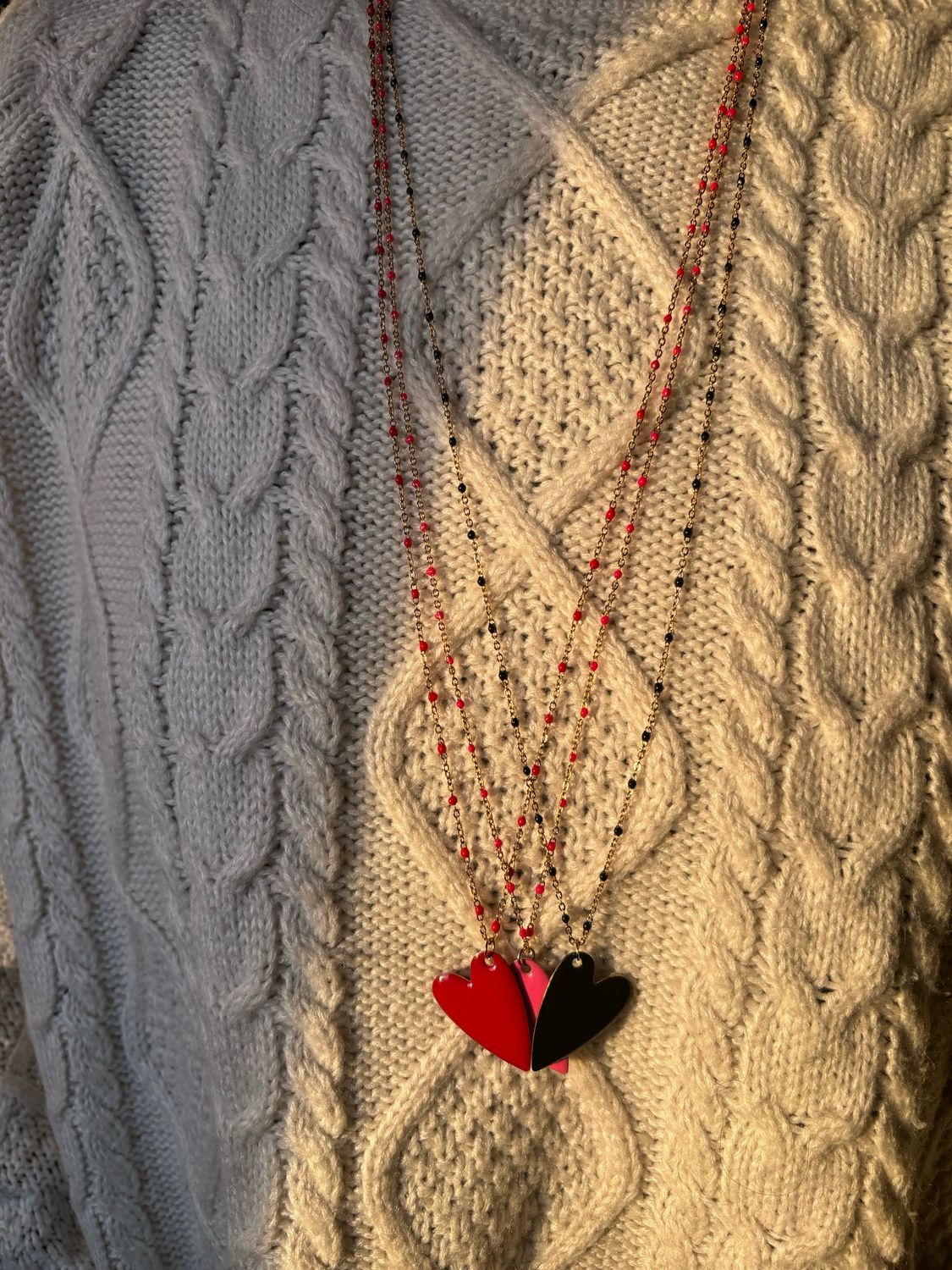 Collana lunga cuore
