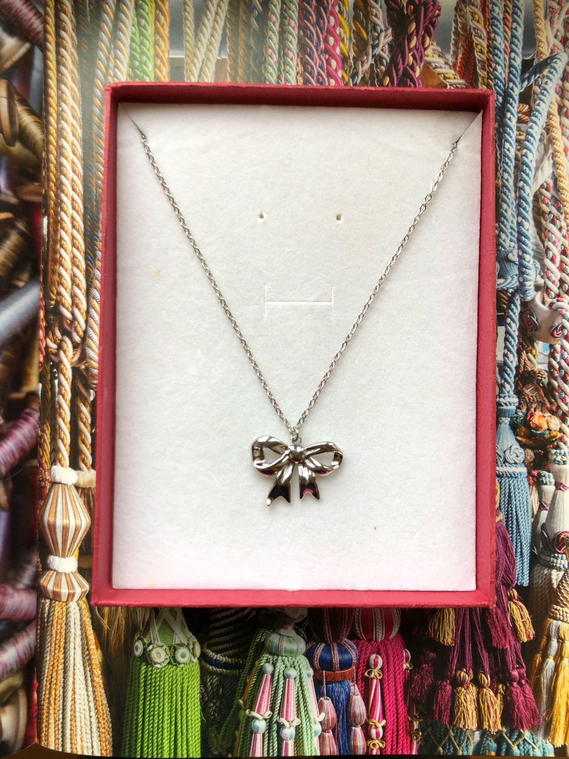 Collana Fiocco grande silver