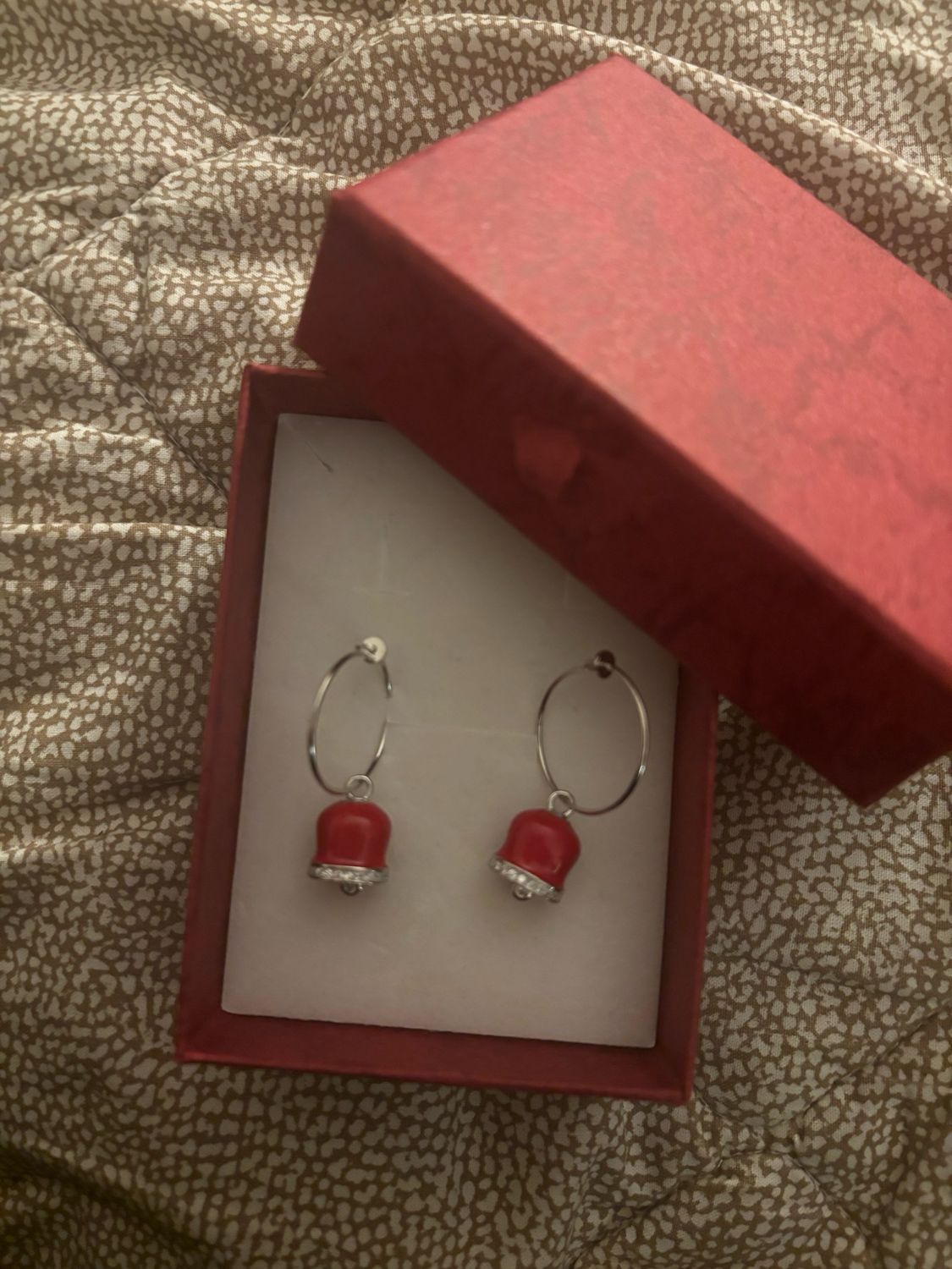 Orecchini Campanella Red argento 925