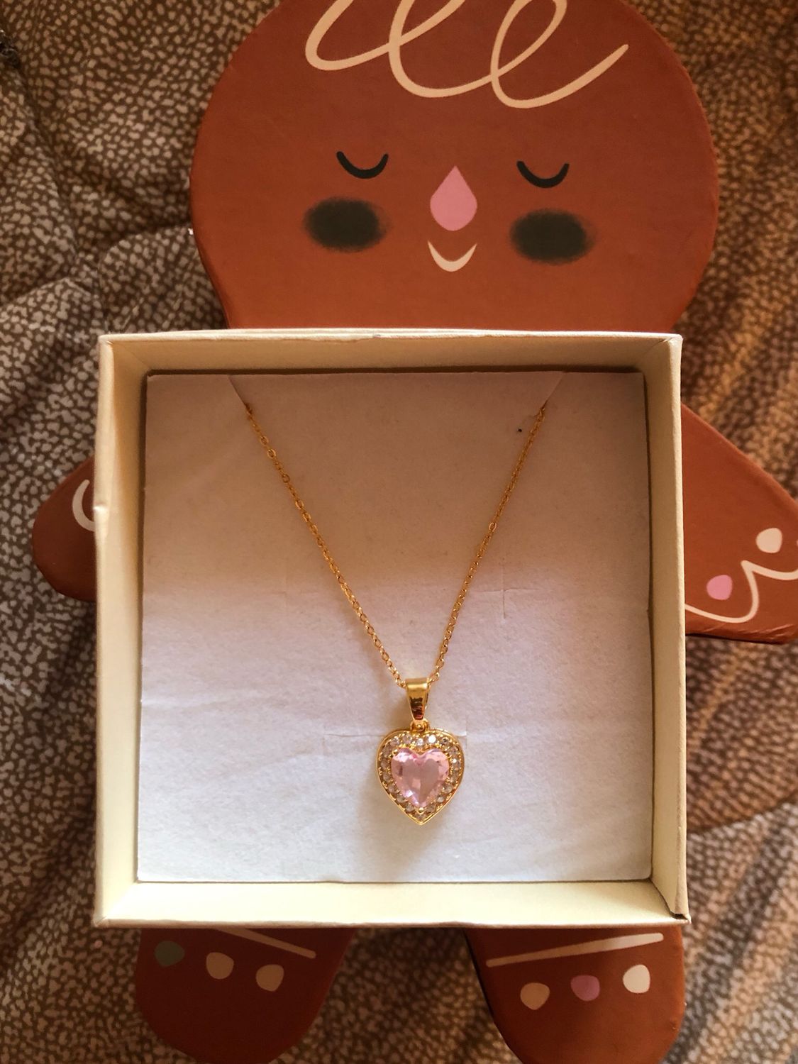 Collana Cristal Pink Heart