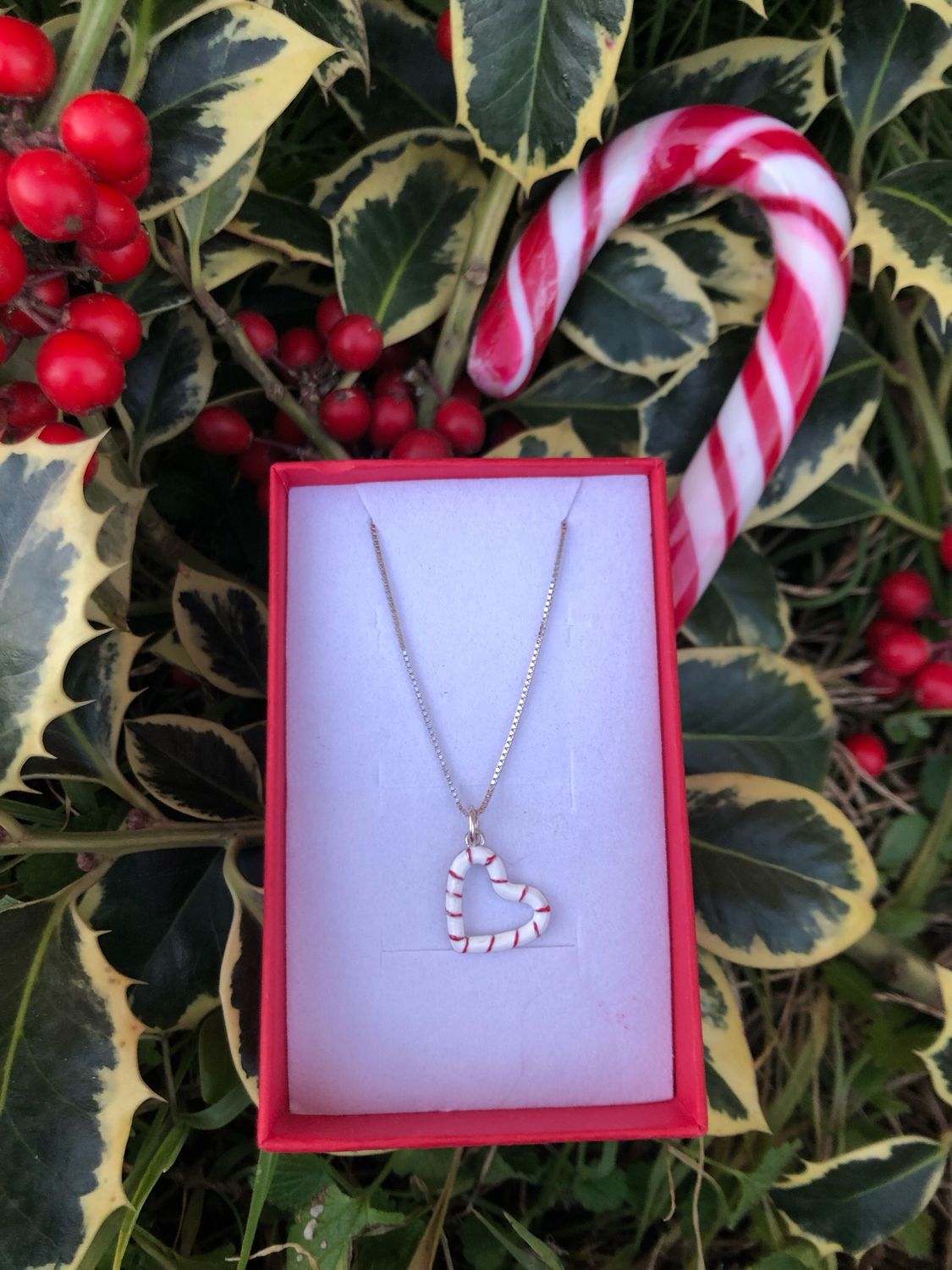 Collana Heart candì canes