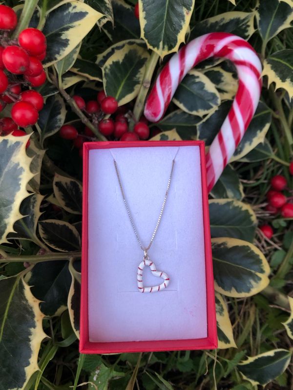 Collana Heart candì canes