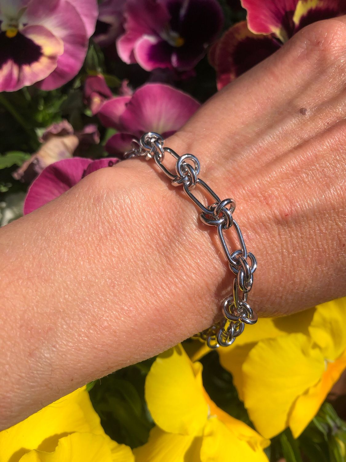 Braccialetto nodi silver