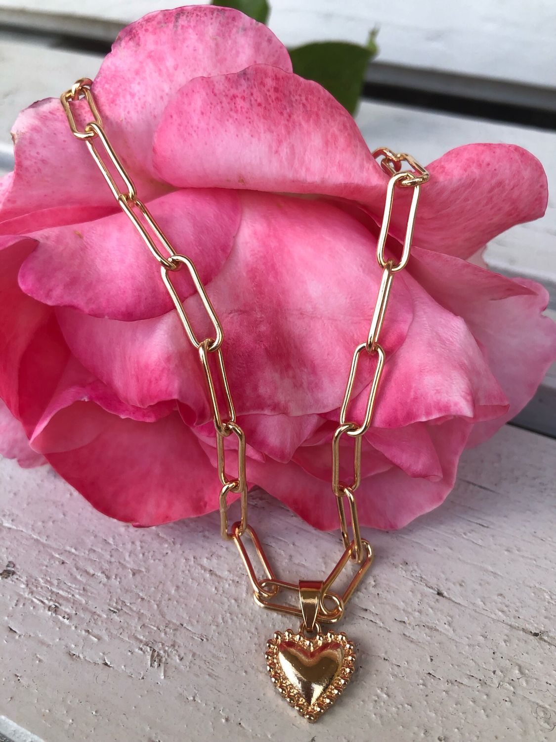Collana catena con cuoricino