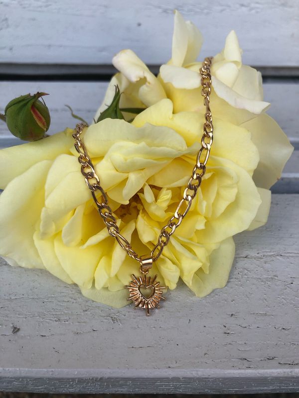 Collana Heart whit rays
