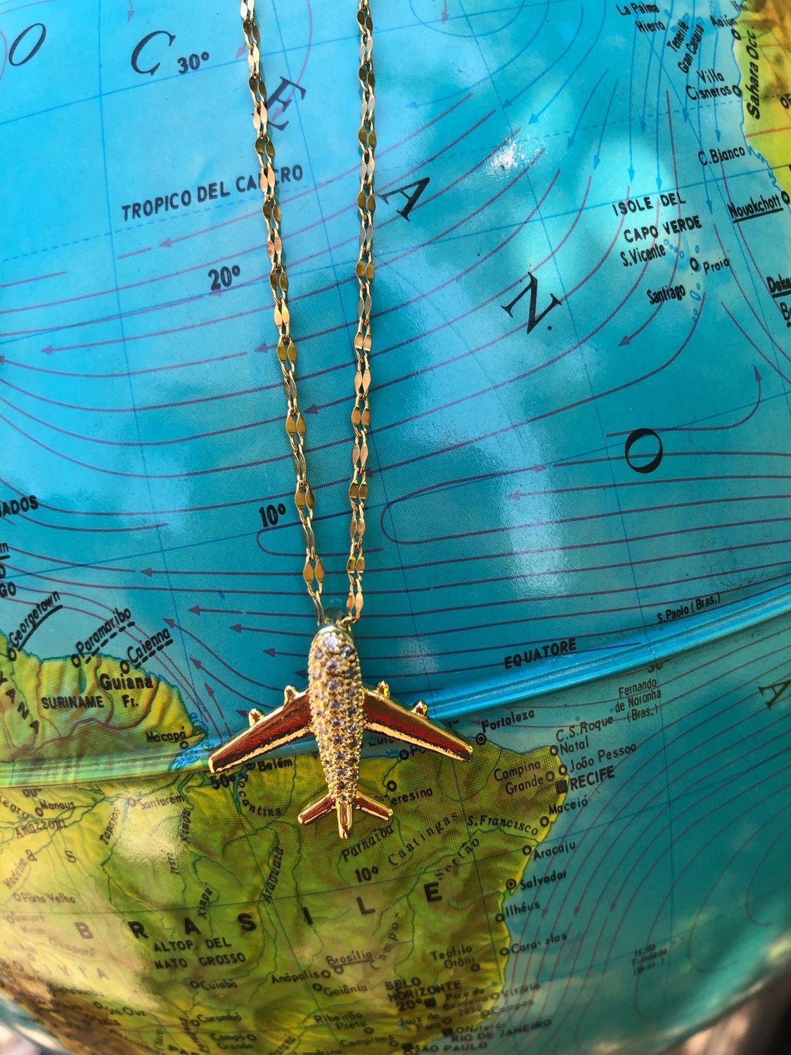 Collana aeroplano gold
