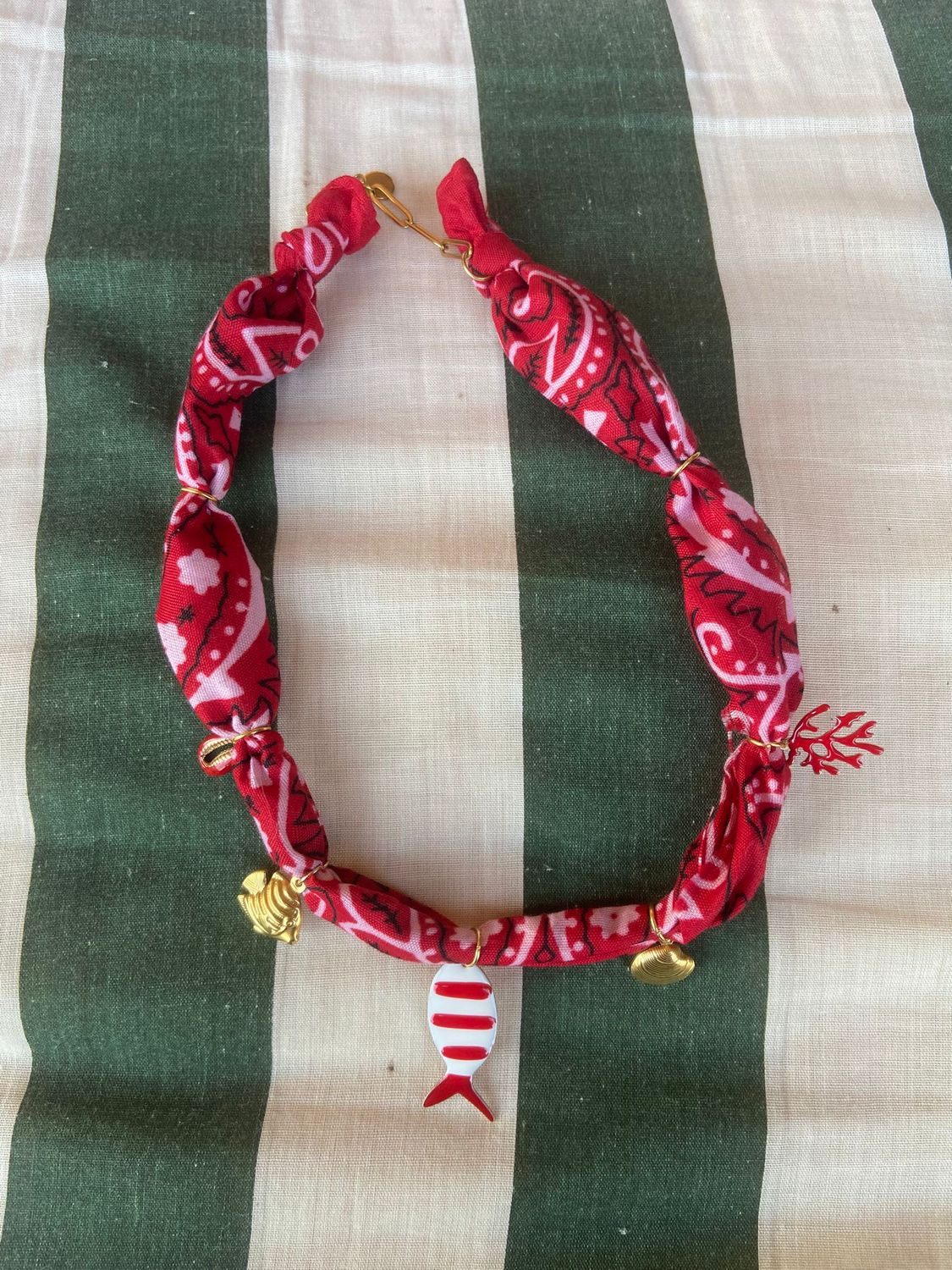 Collana bandana Rossa