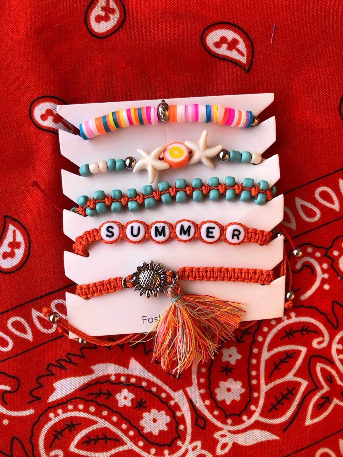 Set Braccialetti Orange Summer
