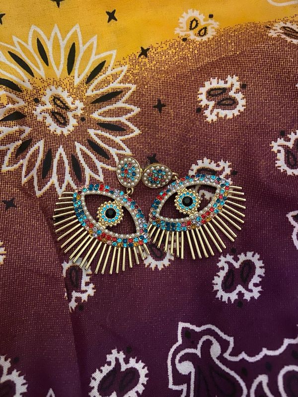 Orecchini eyes multicolore